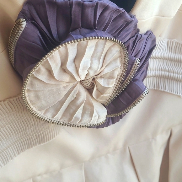 BCBG Runway Cocktail Dress (Purple&Tan) 👚 ✨️ - Picture 3 of 12